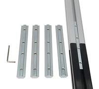 Befenybay 4PCS Straight Line Inside Connector Joint Bracket Length 7 Inch with M6 Screws for 8mm T Slot Aluminum Extrusion Profile 4040 Series