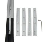 Befenybay 4PCS Straight Line Inside Connector Joint Bracket Length 7 Inch with M6 Screws for 8mm T Slot Aluminum Extrusion Profile 3030 Series