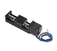 Befenybay 50mm Effective Travel Length Mini Linear Rail Guide Lead Screw T6x1 with NEMA11 Stepper Motor for DIY CNC Router Parts X Y Z Linear Stage Actuator