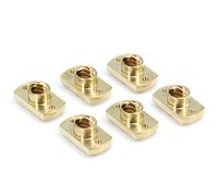 Befenybay 6pcs Brass Nut, 8mm Diameter, 2mm Pitch, 8mm Lead, M3 Hole, for Ender 3/3S/3 Pro/3 V2/CR-10/CR-10S 3D Printer