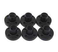 Befenybay 6PCS Diameter 8mm Black TR8x2 Lead Screw Nut for CNC and 3D Printer Parts (Size: Tr8x2)