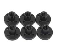 Befenybay 6PCS Diameter 8mm Black TR8x4 Lead Screw Nut for CNC and 3D Printer Parts (Size: Tr8x4)
