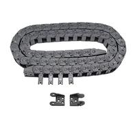 Befenybay R18 Internal Size 10X15mm 1Meter Length Black Plastic Flexible Drag Chain Cable Wire Carrier Open Type for 3D Printer and CNC Machines (10mmX15mm-Outside Open)