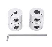 Befenybay Shaft Coupling 25mm Length 20mm Diameter Coupler Aluminum Alloy 5mm to 8mm for 3D Printer CNC Machine(Pack of 2)