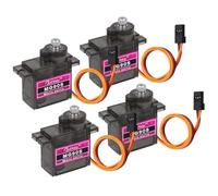 Beffkkip 4PCS MG90S 9g Micro Servo Motor Metal Gear for RC Robot Car Plane Helicopter Mini Servos for Arduino Project