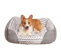 Befoore Dog Beds Large Sized Dog, Orthopedic Large Pet Bed,Warming Soft Calming Sleeping Puppy Bed Durable Pet Bed with Anti-Slip Bottom(Gray,60 * 50 * 14)