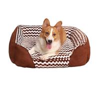 Befoore Extra Large Dog Sofa Bed, Waterproof Lamb Fleece PP Cotton Dog Bed With Nonskid Bottom, Washable Bed For Large Labrador, German Shepherd(Coffee,50 * 40 * 13)
