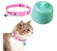 Befoore Mini GPS Tracker for Cats & Dogs - Global Tracking, No Extra Fee, Compatible with iOS & Android, for Any Collar, Smart Location of Animals and Objects Devices(Pink,Green)
