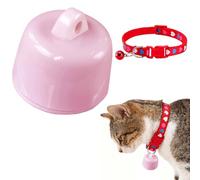 Befoore Mini GPS Tracker for Cats & Dogs - Global Tracking, No Extra Fee, Compatible with iOS & Android, for Any Collar, Smart Location of Animals and Objects Devices(Red,Pink)