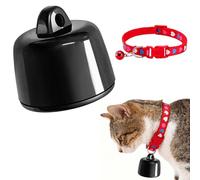 Befoore Mini GPS Tracker for Cats & Dogs - Global Tracking, No Extra Fee, Compatible with iOS & Android, for Any Collar, Smart Location of Animals and Objects Devices(Red,Black)
