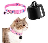 Befoore Mini GPS Tracker for Cats & Dogs - Global Tracking, No Extra Fee, Compatible with iOS & Android, for Any Collar, Smart Location of Animals and Objects Devices(Pink,Black)