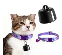 Befoore Mini GPS Tracker for Cats & Dogs - Global Tracking, No Extra Fee, Compatible with iOS & Android, for Any Collar, Smart Location of Animals and Objects Devices(Purple,Black)
