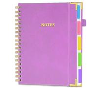 Befoore Spiral Notebook 150 Sheets/300 Pages College Ruled Notebook, 100 GSM Thick Paper, Lined Journal for Work, School Supplies, Home & Office, Writing Notes(Purple)