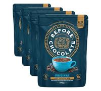Before Chocolate - Original Hot Chocolate 500g, Made From Whole Cacao Bean - Dairy, Gluten, Nut & SOYA Free (Pack of 4)
