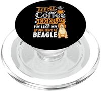 Before Coffee Kicks In I'm Like My Grumpy Beagle PopSockets PopGrip for MagSafe