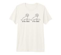 Before Dinner After Dinner Wire Haired Dachshund Doxie Mom Premium T-Shirt