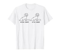 Before Dinner After Dinner Wire Haired Dachshund Doxie Mom T-Shirt