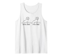 Before Dinner After Dinner Wire Haired Dachshund Doxie Mom Tank Top
