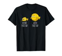 Before First Day After First Day - Like A Fish Value Graphic T-Shirt