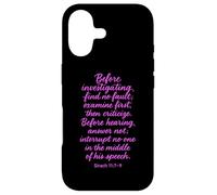 Before Investigating Scripture Sirach 11 7 9 Bible Verse God Case for iPhone 17