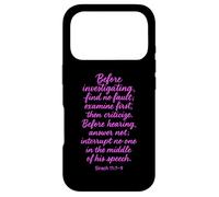 Before Investigating Scripture Sirach 11 7 9 Bible Verse God Case for iPhone 17 Pro