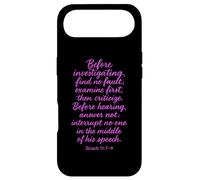 Before Investigating Scripture Sirach 11 7 9 Bible Verse God Case for iPhone Air
