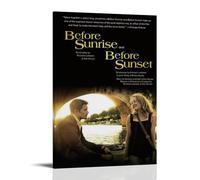 Before Sunrise Anti Splash Art Posters Living Room And Bedroom Hanging Paintings Suitable for Multiple Scenarios No Need for Punching Easy to Install Suitable for Gifts And Personal UseFrame-style08x1