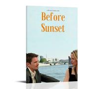 Before Sunset Poster Decoration Vibrant High-end Wall Posters Retro Room Decorations Classic Art Posters Suitable For Teenagers Living Rooms BedroomsFrame-style08x12inch(20x30cm)