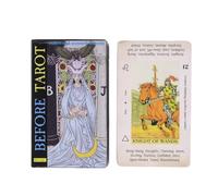 Before Tarot Deck, Tarot Cards, 78 English Vision Oracle Set, Divination Desktop Toy, Fortune Telling Game for Family Gathering Session, 4.17x2.44 inches