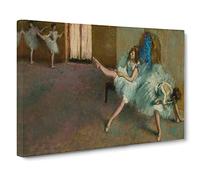 Before The Ballet By Edgar Degas Canvas Print | Gallery Wrapped 30mm Frame Wall Art | 30x20 inches | Ready to Hang | Impressionist Picture | Living Room Bedroom Lounge Office