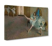 Before The Ballet By Edgar Degas Canvas Print | Gallery Wrapped 30mm Frame Wall Art | 30x20 inches | Ready to Hang | Impressionist Picture | Living Room Bedroom Lounge Office