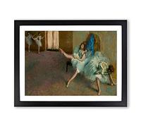 Before The Ballet By Edgar Degas Classic Painting Framed Print | A3 Black Framed Wall Art | Ready to Hang | Classic Historical Picture | Living Room Bedroom Lounge Office