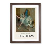 Before The Ballet By Edgar Degas Exhibition Museum Painting Framed Print | A4 Walnut Framed Wall Art | Ready to Hang | Modern Historical Picture | Living Room Bedroom Lounge Office