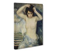 Before The Bath By Pierre Auguste Renoir Canvas Print | Gallery Wrapped 30mm Frame Wall Art | 20x14 inches | Ready to Hang | Impressionist Picture | Living Room Bedroom Lounge Office