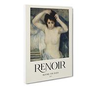 Before The Bath By Pierre Auguste Renoir Exhibition Museum Painting Canvas Wall Art Print Ready to Hang, Framed Picture for Living Room Bedroom Home Office Décor, 30x20 Inch (76x50 cm)