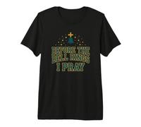 Before the Bell Rings I Pray Christian Teacher Jesus Premium T-Shirt
