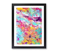 Before The Mist Abstract Framed Print | A2 Black Framed Wall Art | Ready to Hang | Abstract Fantasy Picture | Living Room Bedroom Lounge Office