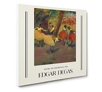 Before The Performance By Edgar Degas Canvas Print | Gallery Wrapped 30mm Frame Wall Art | 14x14 inches | Ready to Hang | Impressionist Picture | Living Room Bedroom Lounge Office