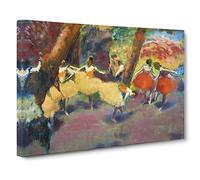 Before The Performance By Edgar Degas Canvas Print | Gallery Wrapped 30mm Frame Wall Art | 24x16 inches | Ready to Hang | Impressionist Picture | Living Room Bedroom Lounge Office