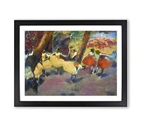 Before The Performance By Edgar Degas Classic Painting Framed Print | A3 Black Framed Wall Art | Ready to Hang | Classic Historical Picture | Living Room Bedroom Lounge Office