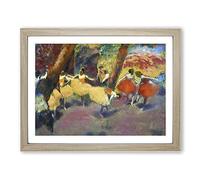 Before The Performance By Edgar Degas Classic Painting Framed Print | A4 Oak Framed Wall Art | Ready to Hang | Classic Historical Picture | Living Room Bedroom Lounge Office