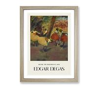 Before The Performance By Edgar Degas Exhibition Museum Painting Framed Print | A3 Oak Framed Wall Art | Ready to Hang | Modern Historical Picture | Living Room Bedroom Lounge Office