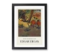 Before The Performance By Edgar Degas Exhibition Museum Painting Framed Print | A4 Black Framed Wall Art | Ready to Hang | Modern Historical Picture | Living Room Bedroom Lounge Office