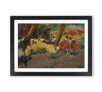 Before The Performance by Edgar Degas Framed Print | A2 Black Framed Wall Art | Ready to Hang | Modern Nature Picture | Living Room Bedroom Lounge Office