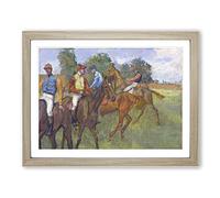 Before The Race By Edgar Degas Classic Painting Framed Print | A3 Oak Framed Wall Art | Ready to Hang | Classic Historical Picture | Living Room Bedroom Lounge Office