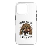 Before You Ask It Was A Bear Funny Leg Amputee Case for iPhone 16 Pro