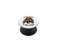 Before You Ask It Was A Bear Funny Leg Amputee PopSockets Adhesive PopGrip