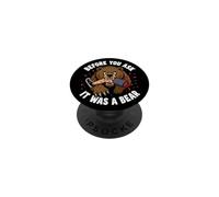 Before You Ask It Was A Bear Funny Leg Amputee PopSockets Adhesive PopGrip