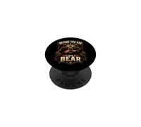 Before You Ask It Was A Bear Funny Leg Amputee PopSockets Adhesive PopGrip