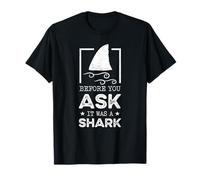Before you ask it was a shark Amputation Funny Amputee T-Shirt